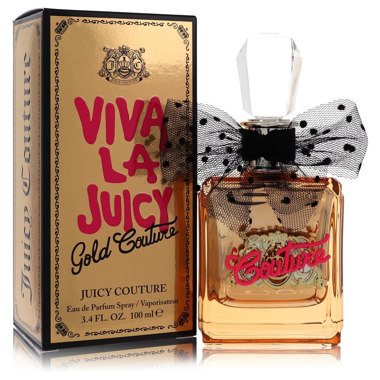 Viva La Juicy Gold Couture by Juicy Couture Eau De Parfum Spray 3.4 oz Viva La Juicy Gold Couture by Juicy Couture Eau De Parfum Spray 3.4 oz